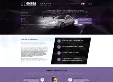 Picture of the Omega project HYIP template