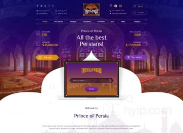 Изображение шаблона Prince of Persia HYIP проекта